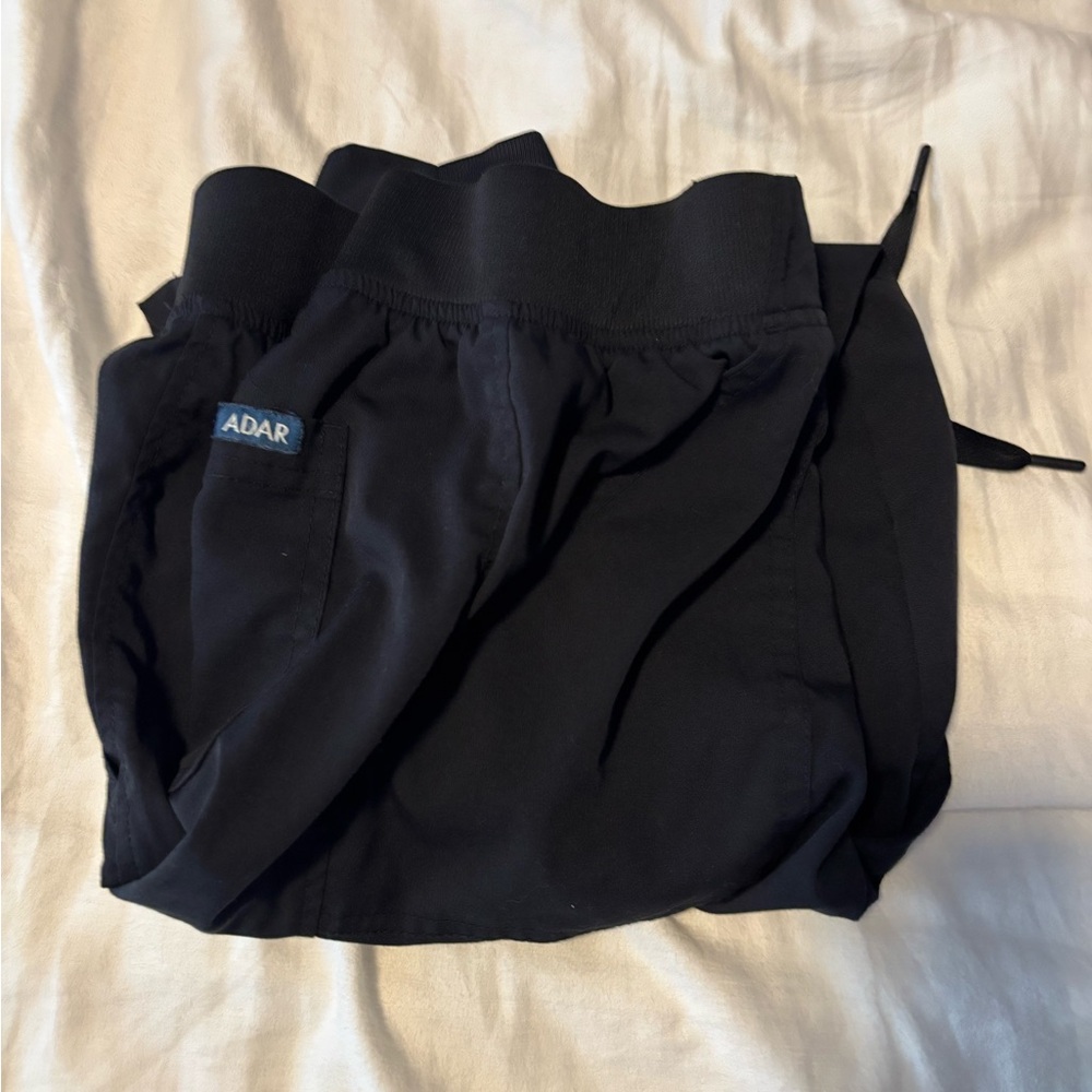 Adar Pro Scrubs for Women Black Large